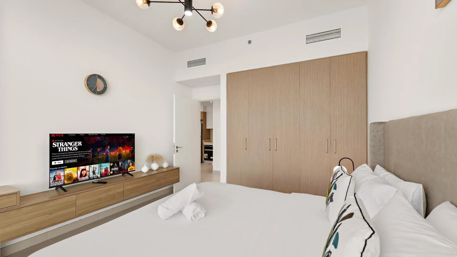 Apartmán Cozy 1Br With Balcony & Panoramic Creek Harbour Views Dubaj 0*,