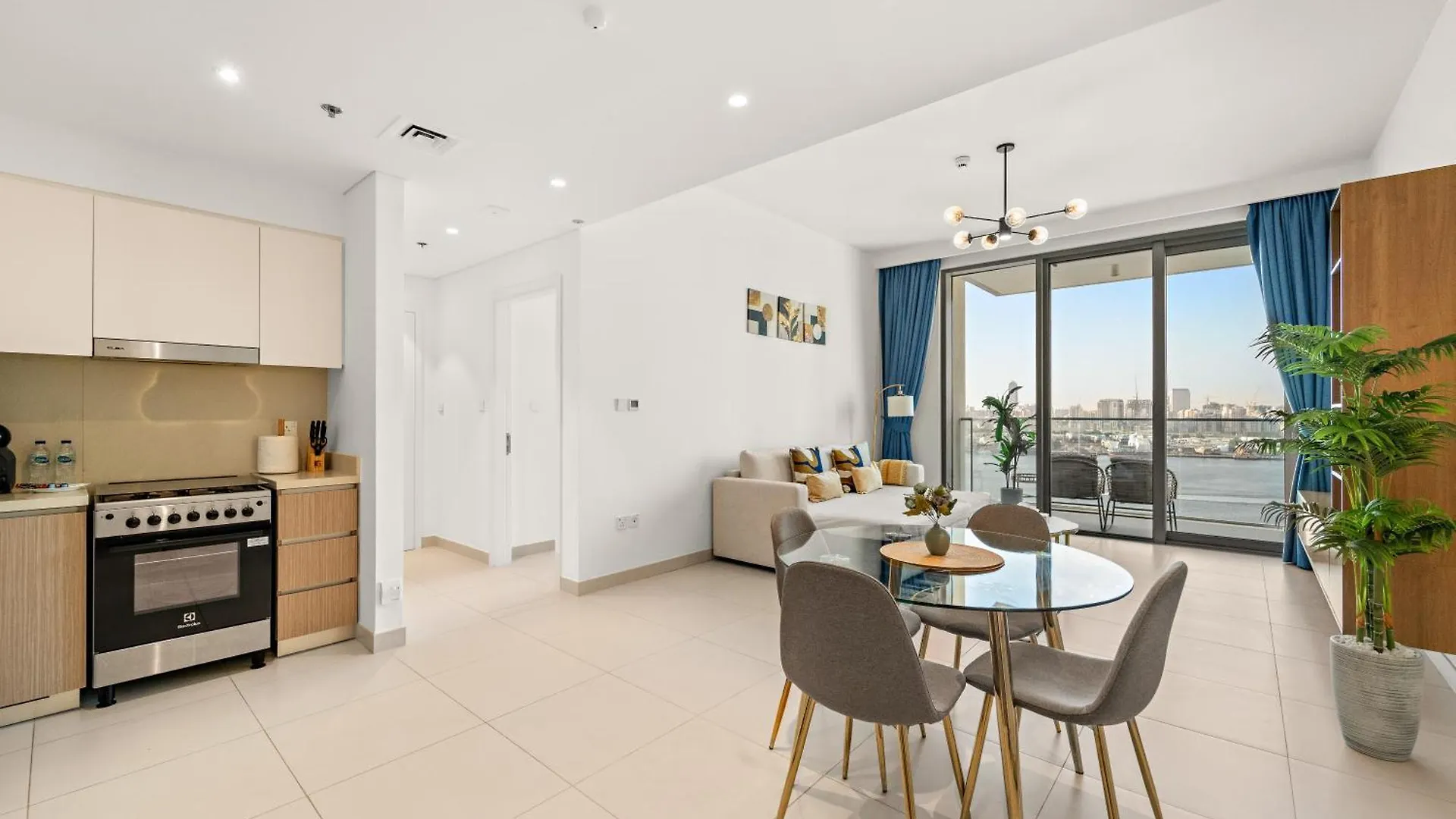 Apartmán Cozy 1Br With Balcony & Panoramic Creek Harbour Views Dubaj
