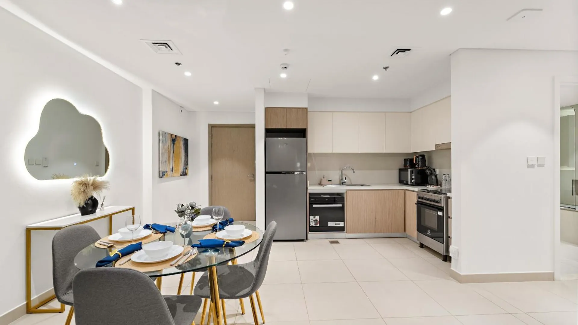 Apartmán Cozy 1Br With Balcony & Panoramic Creek Harbour Views Dubaj