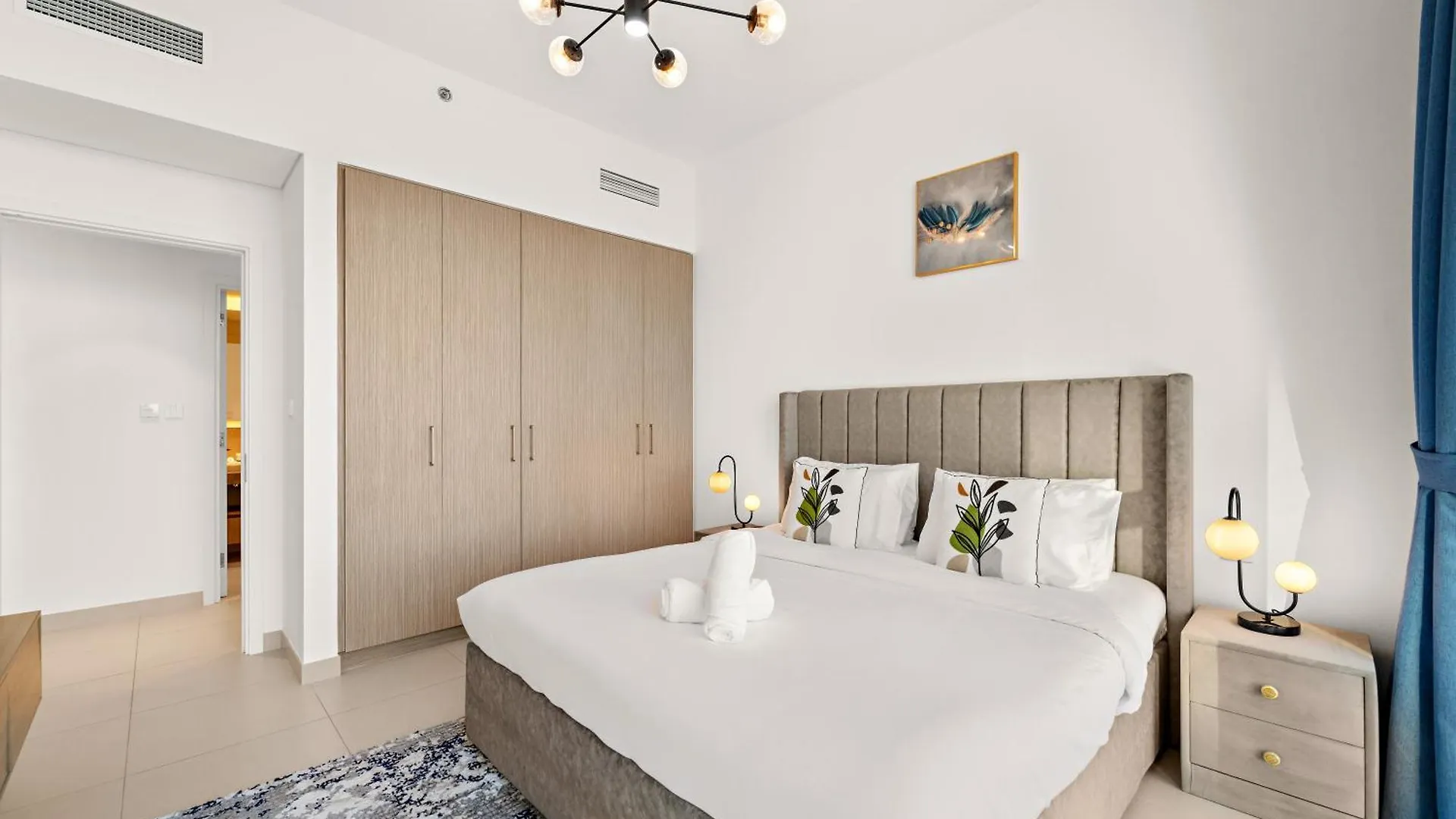 Apartmán Cozy 1Br With Balcony & Panoramic Creek Harbour Views Dubaj 0*,