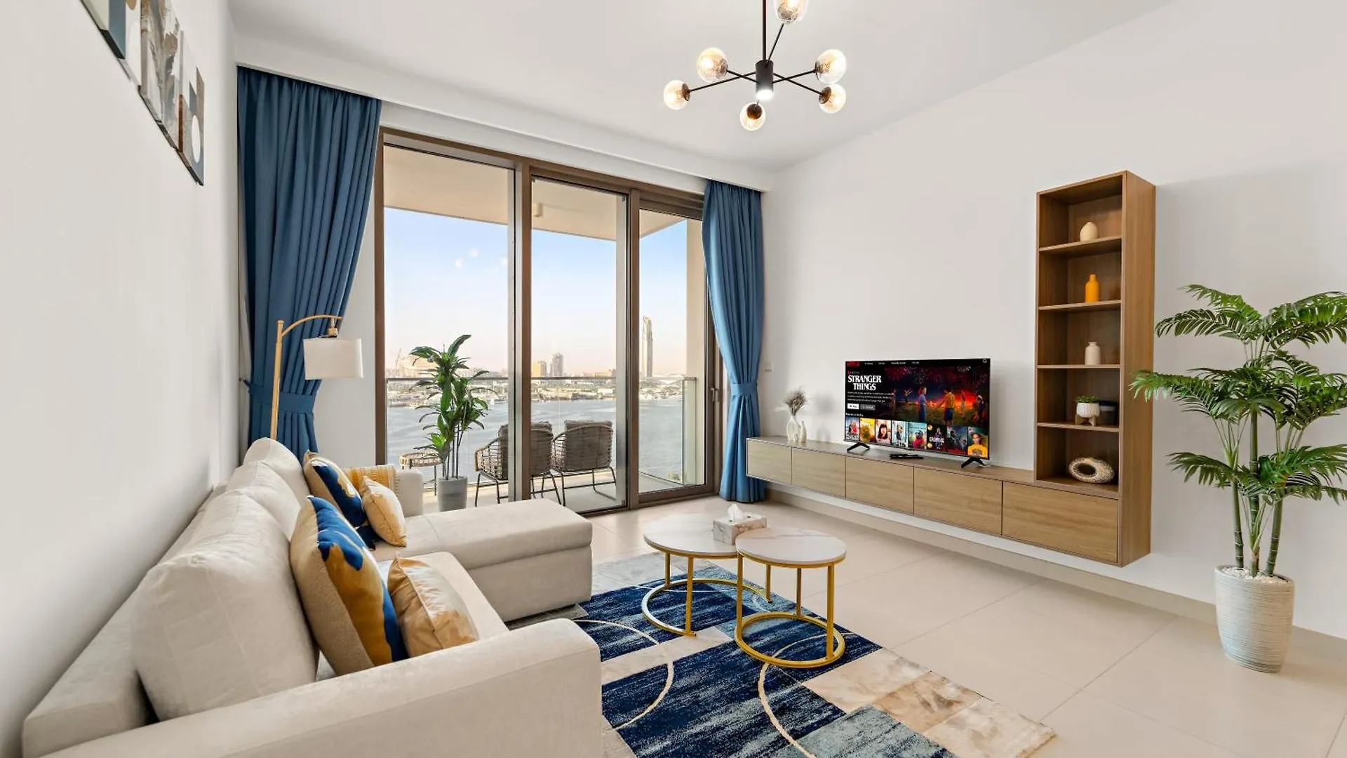 Apartmán Cozy 1Br With Balcony & Panoramic Creek Harbour Views Dubaj