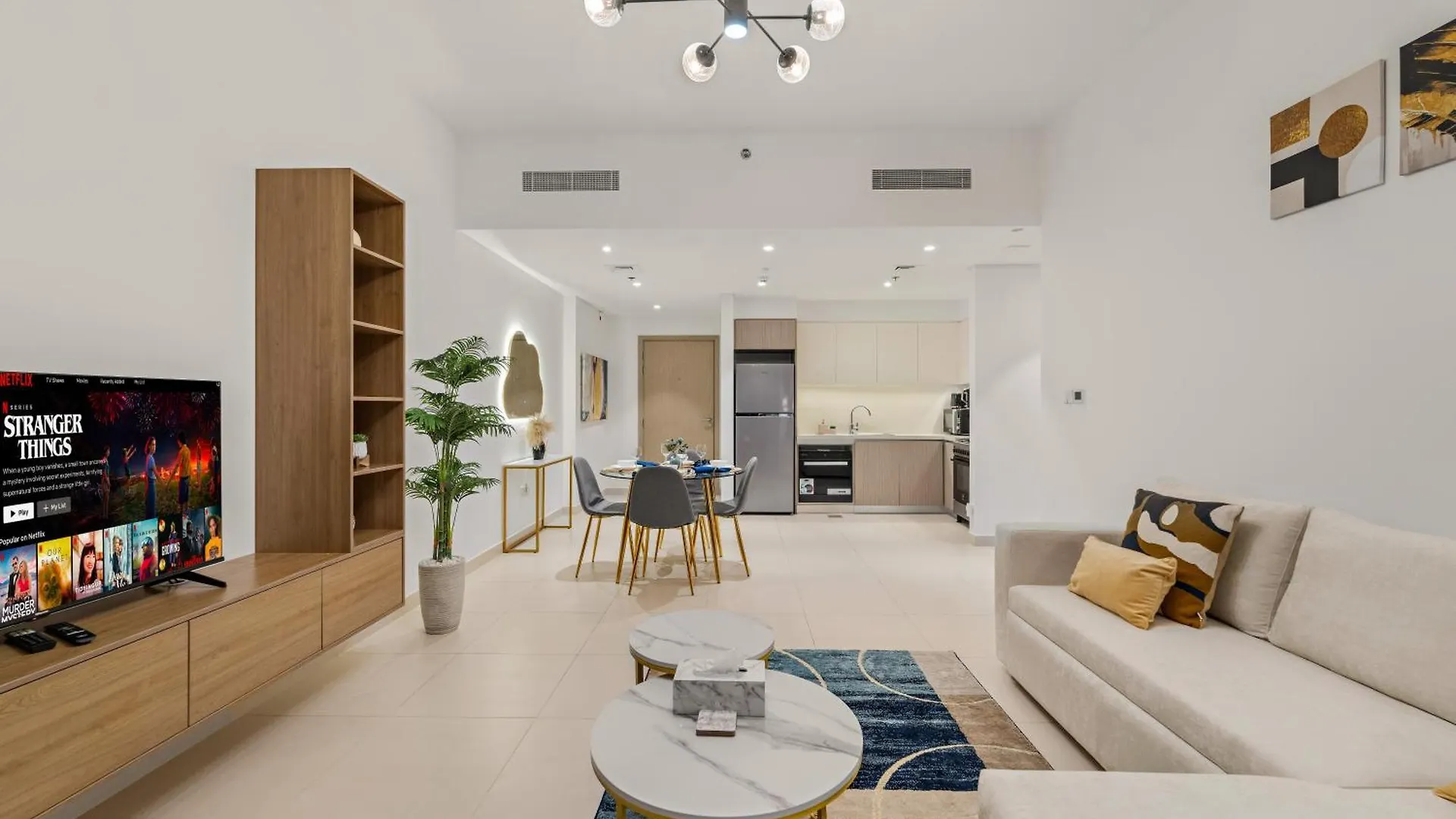 Apartmán Cozy 1Br With Balcony & Panoramic Creek Harbour Views Dubaj 0*,