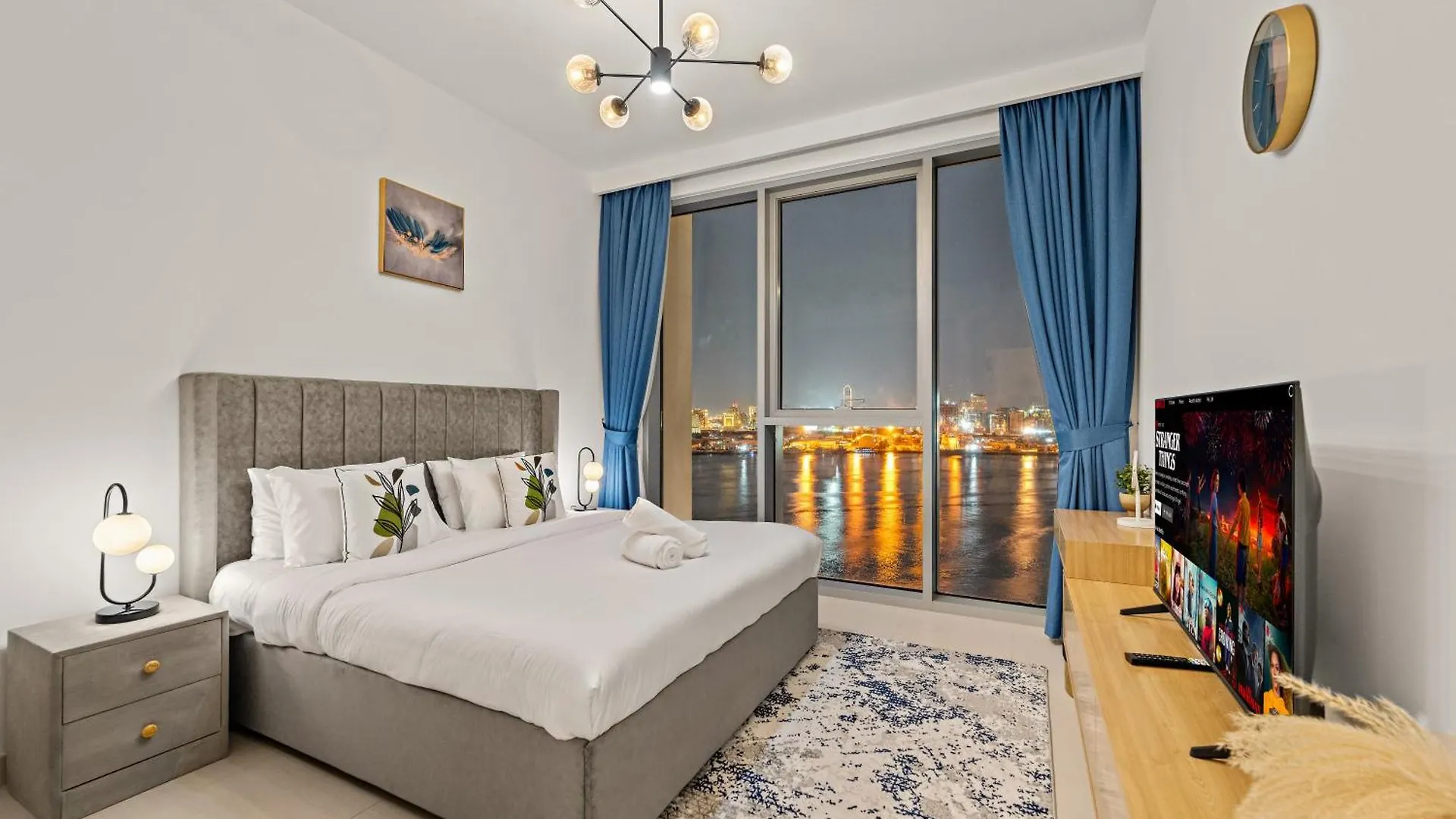 Apartmán Cozy 1Br With Balcony & Panoramic Creek Harbour Views Dubaj Spojené arabské emiráty