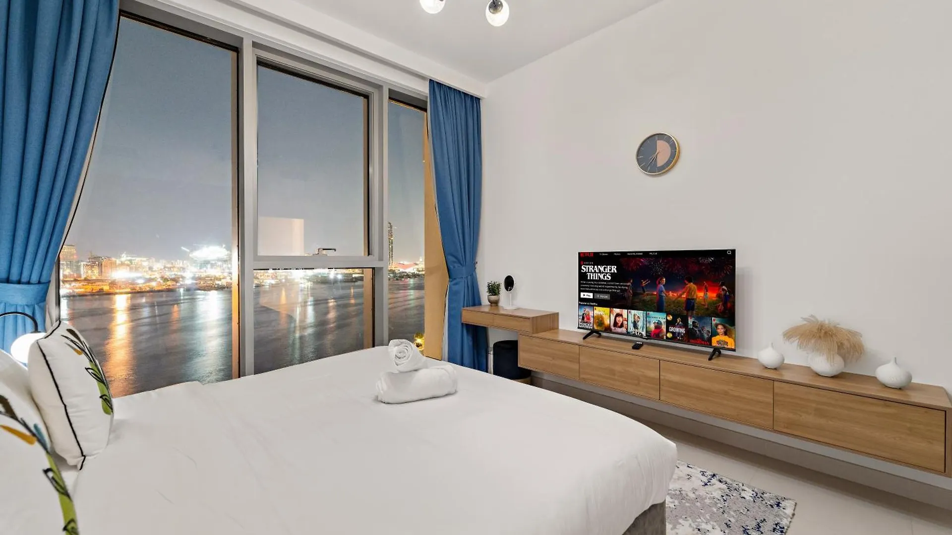 Apartmán Cozy 1Br With Balcony & Panoramic Creek Harbour Views Dubaj