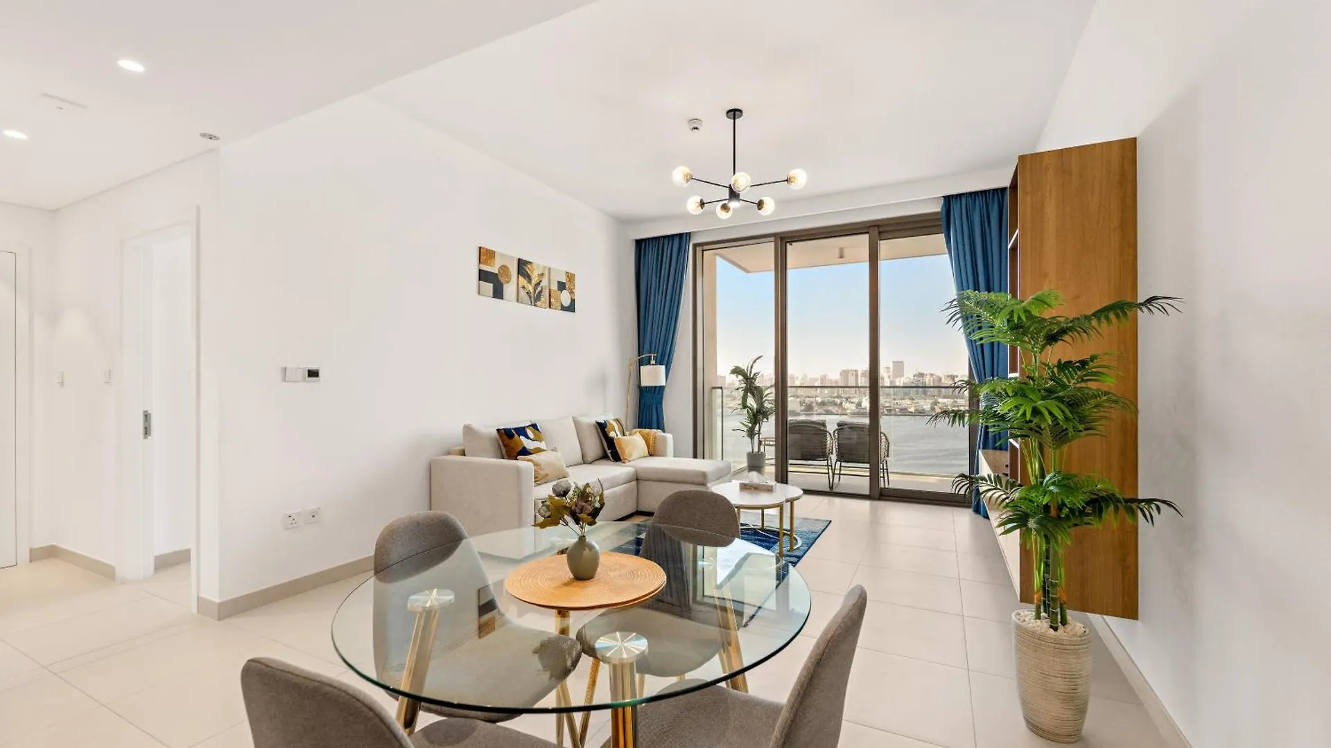 Apartmán Cozy 1Br With Balcony & Panoramic Creek Harbour Views Dubaj